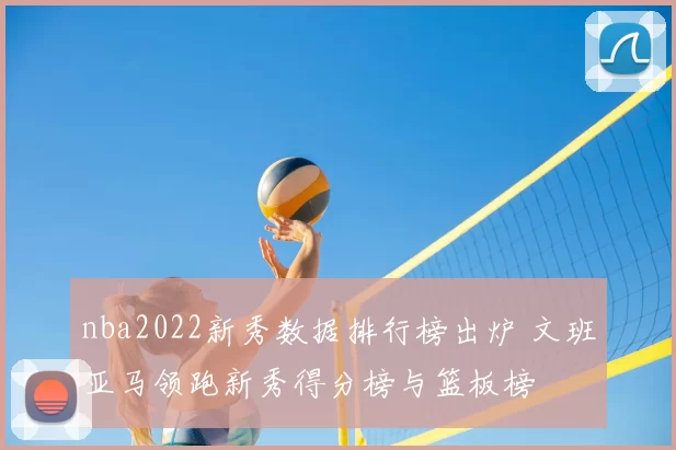 nba2022新秀数据排行榜出炉 文班亚马领跑新秀得分榜与篮板榜